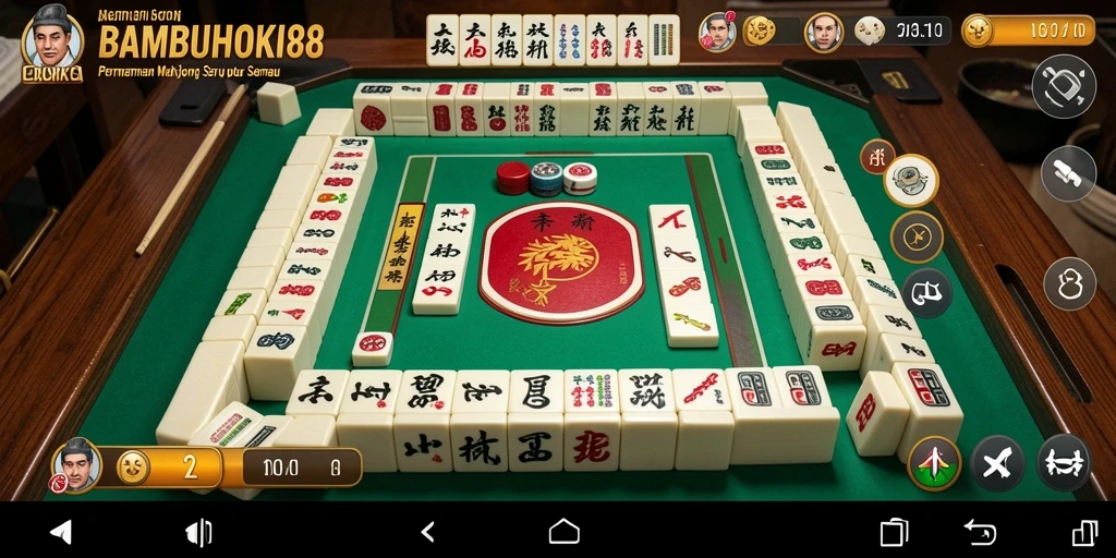 Screenshot gameplay <strong>BAMBUHOKI88</strong> yang menampilkan momen seru permainan Mahjong.