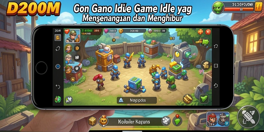 Tampilan gameplay D200M yang menarik dan memikat pemain.