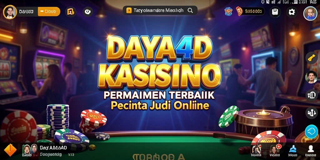 Screenshot utama DAYA4D menampilkan gameplay Kasino yang seru dan mengasyikkan.