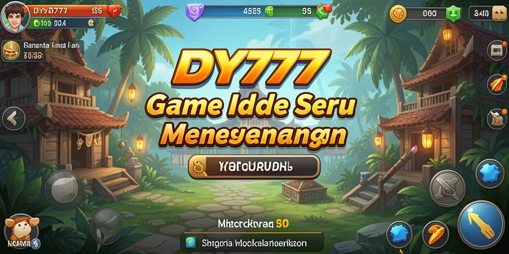 Tampilan gameplay DY777 dengan karakter yang lucu dan menawan.