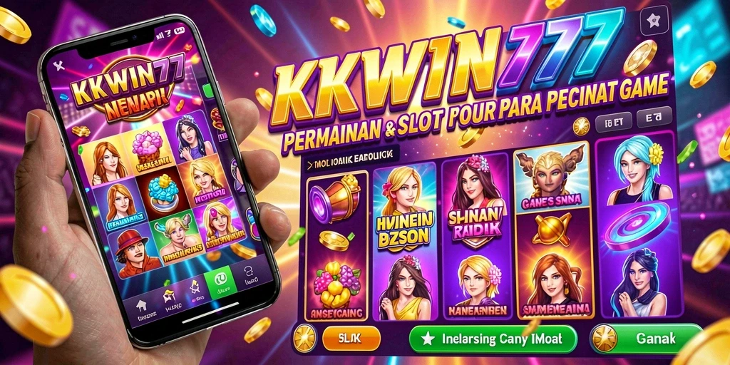 Tampilan gameplay slot KKWIN777 yang menarik dan penuh warna.