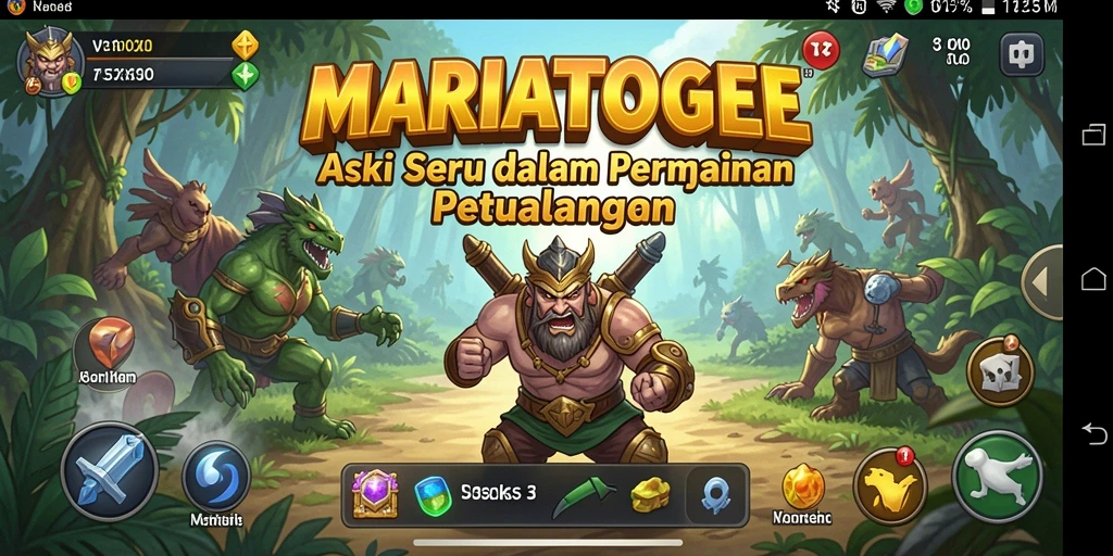 Screenshot gameplay MARIATOGEL menampilkan aksi seru dan grafis menawan.