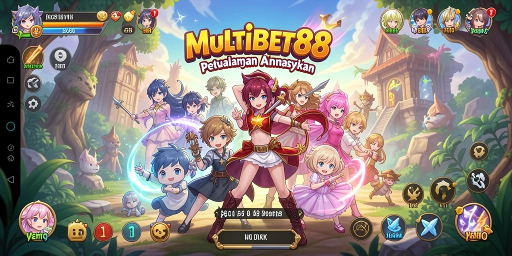 Tampilan gameplay seru dari MULTIBET88 dengan karakter dan petualangan menarik.