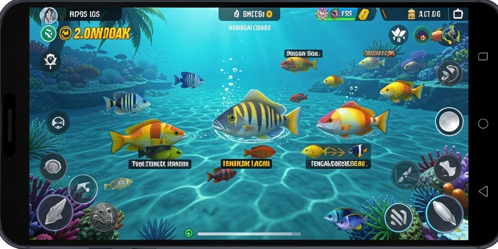 Gameplay seru saat menangkap ikan di RP55.