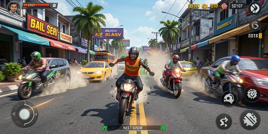 Gameplay menarik dalam balapan yang mendebarkan di SD107.