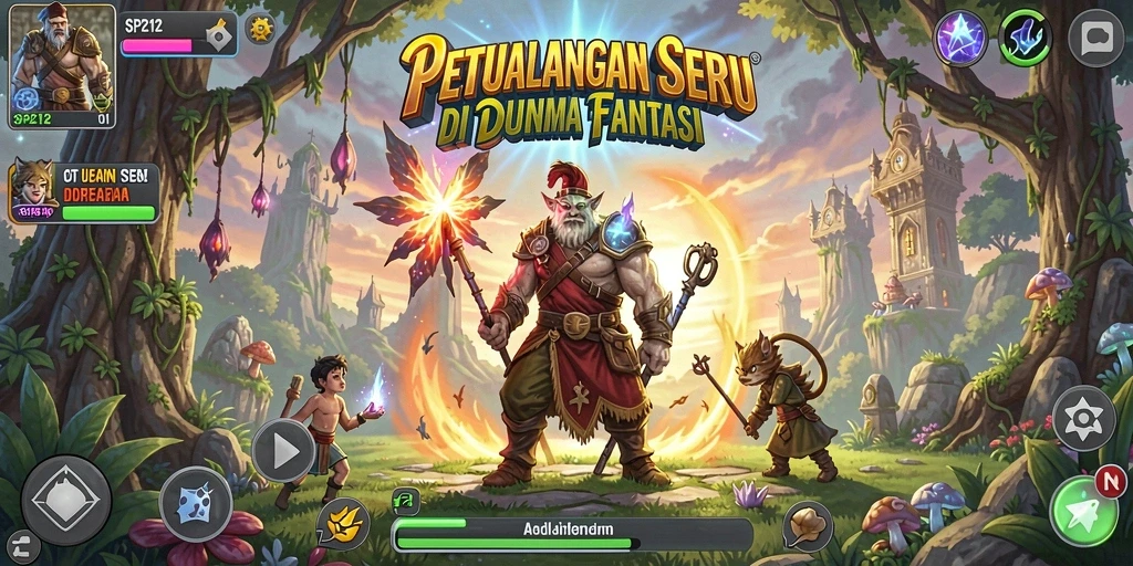 Tangkapan layar gameplay SP212 menunjukkan aksi petualangan yang mendebarkan.