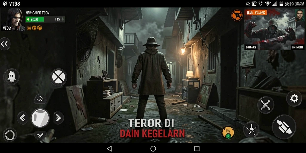 Gameplay menegangkan dan mengerikan dari VT38 saat berhadapan dengan kegelapan.