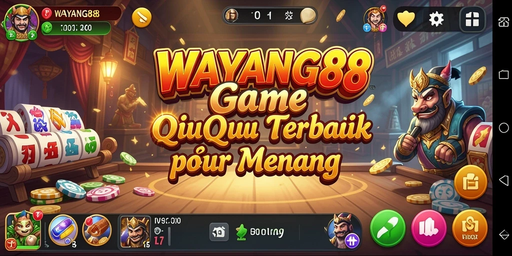Screenshot utama WAYANG88 menampilkan gameplay seru QiuQiu.