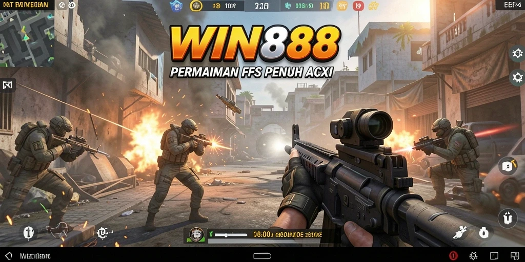 Gameplay WIN88 menampilkan aksi seru dalam mode FPS.